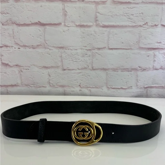 Gucci Black Belt with Distinctive Gold Buckle Gucci Belt men - Black | 627055CAO2T | GIGLIO.COM main image 4